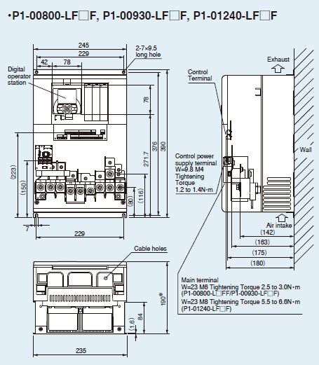 Hitachi SJP1 - P1-00800-LFUF - Hitachi AC Drives / VFD Drives