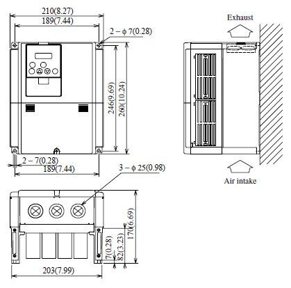 Hitachi AC Drive SJ300-220LFU - Image 2