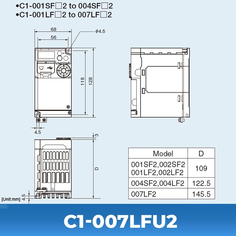 Hitachi C1-007LFU2 Inverter - Image 3